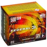 FEDERAL 500 S&W 325GR FUSION 20 RD/BX 10 BX/CS