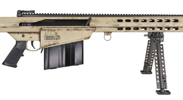 Barrett Firearms 82A1 .50 BMG rifle with 20-inch fluted barrel and Cerakote finish