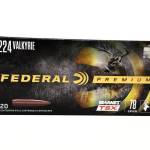 Federal 224 Valkyrie Ammunition P224VLKBTSX1 78 Grain Triple-Shock X Bullet 20 Rounds