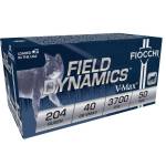 Fiocchi 204 Ruger Extrema Ammunition FI204HVB 40 Grain V-MAX 50 rounds