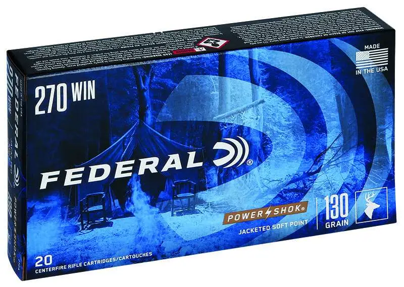 FEDERAL 270 WIN 130GR POWER-SHOK SP 20 RD/BX 10 BX/CS