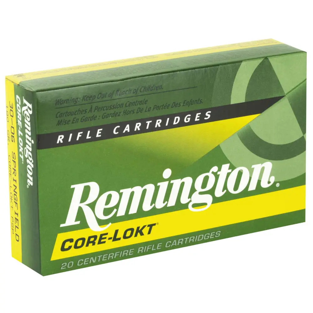 REMINGTON R30065 30-06 SPRG 180GR CORE-LOKT PSP 20 RD/BX 10 BX/CS