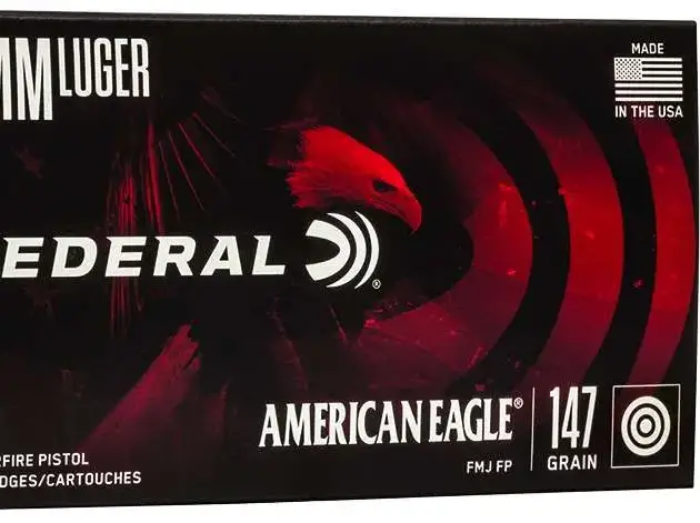 FEDERAL 9MM LUGER 147GR FMJ FP 50 RD/BX 20 BX/CS