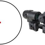 Trijicon MRO SD 1x25mm red dot sight with 3x magnifier and full co-witness mount