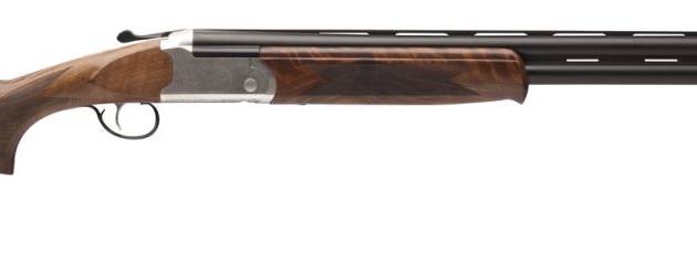 Stevens 555 E 20 gauge over-under shotgun with 26-inch barrel and walnut stock