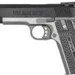 COLT 1911 GOLD CUP LITE SERIES 70 TWO TONE 38 SUPER STS BLUE GRIPS 5" 9+1