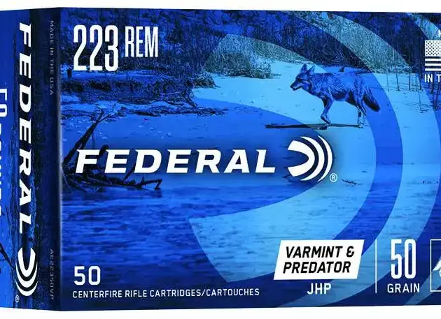 FEDERAL 223 REM 50GR JHP 50 CT AE VARMINT 50 RD/BX 5 BX/CS