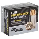 SIG SAUER V-CROWN 9MM 124GR JHP 20RD BX 200RD CASE