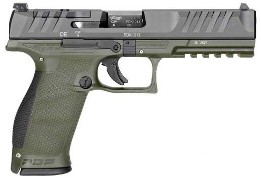 Walther 2858363 PDP OR FS 9mm 4.5" 18+1 Green/Black