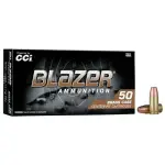 CCI 9MM LUGER 147GR FMJ BLAZER - BRASS 50 RD/BX 20 BX/CS