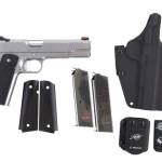 Kimber Stainless II .45 ACP pistol with 5-inch barrel and satin silver finish