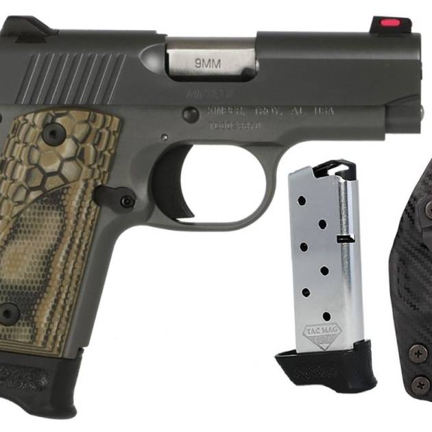 Kimber Micro 9mm KHX RTC Bundle semi-auto pistol with matte black finish