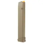 GLOCK GEN5 MAG 9mm 33rd (FDE mag floor plate FDE, follower orange) Pkg
