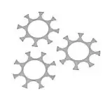 RUGER 3-PK 9MM LUGER MOON CLIPS  (SUPER GP100)