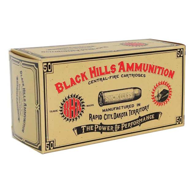 Black Hills Ammunition Cowboy Action 357 Magnum Ammo 158 Grain Lead Conical Nose, 50 Rd Box