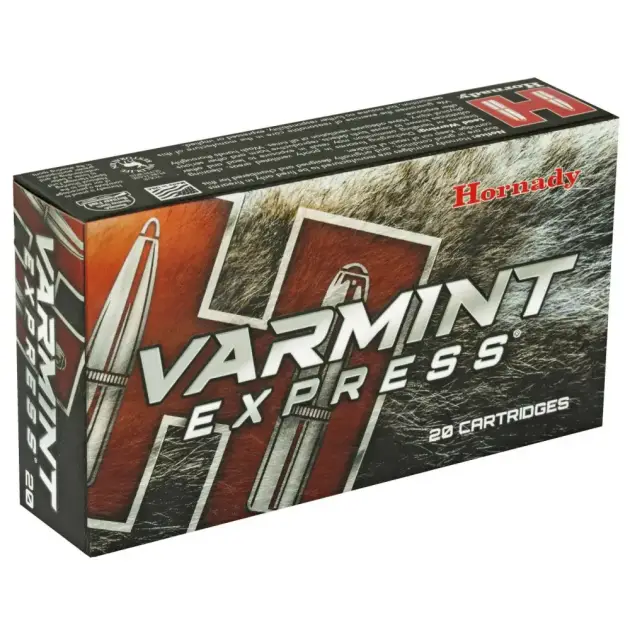 HORNADY VARMINT EXPRESS 6.5CM 95G V-MAX 20RD BX 200RD CASE