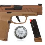 Sig Sauer P365XL 9mm coyote pistol with 3.7-inch barrel