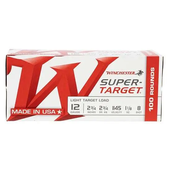 WINCHESTER SUPER TARGET 12G 23/4" 8SHT VALUE PACK