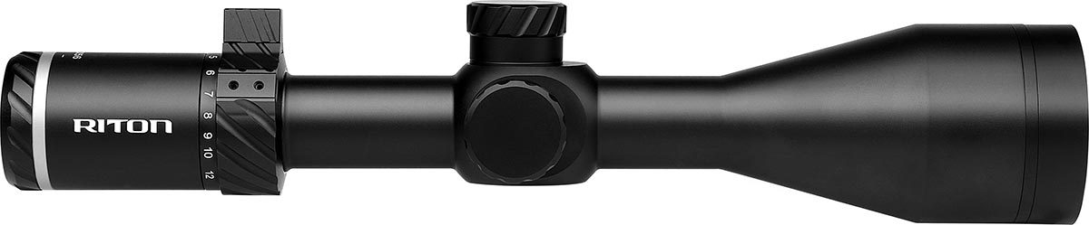 Riton 3 Primal 3-12x56mm black rifle scope with illuminated RDH reticle