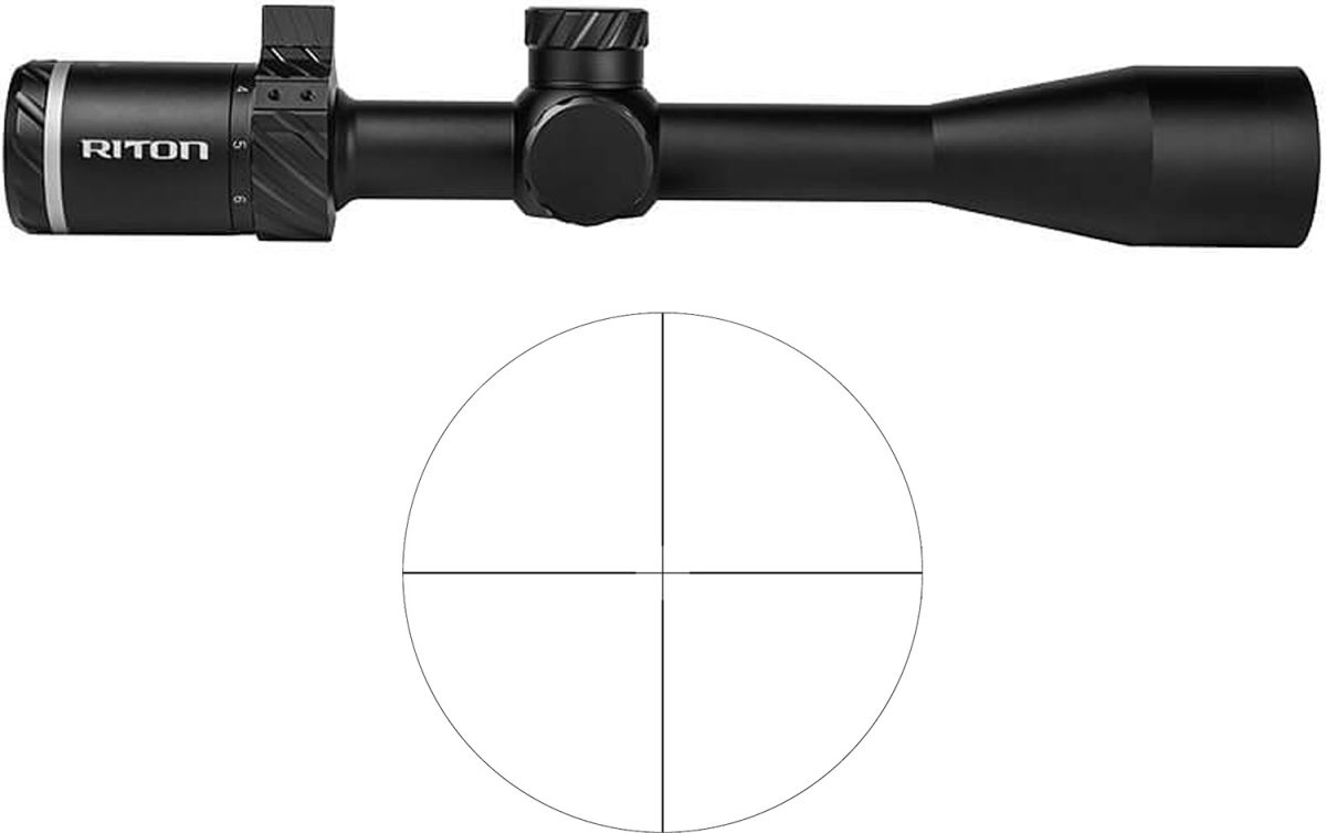 Riton 3 Primal 3-9x40mm heavy duplex SFP rifle scope in black matte