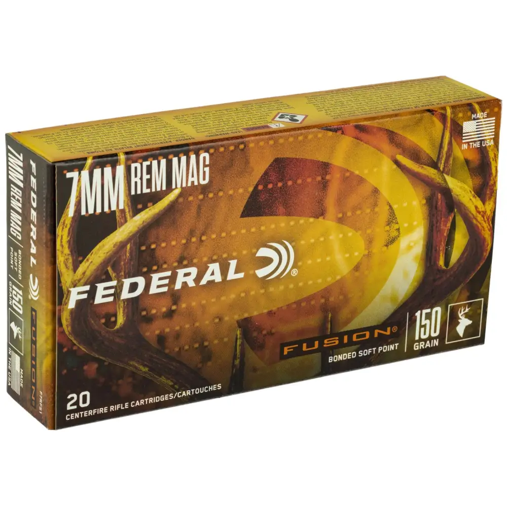FEDERAL 7MM REM MAG 150GR FUSION 20 RD/BX 10 BX/CS