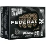FEDERAL 10MM AUTO 200GR PUNCH JHP 20 RD/BX 10 BX/CS