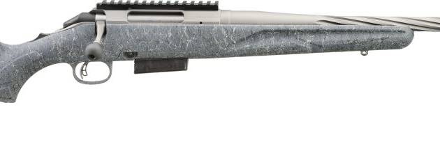 Ruger American Rifle Gen II 6.5 PRC rifle with 20-inch threaded barrel and gray splatter stock