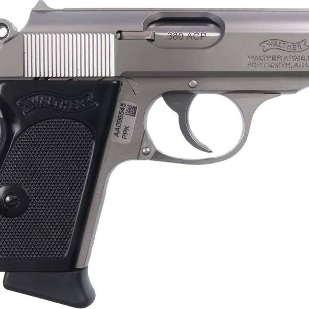 Walther PPK .380 ACP stainless semi-automatic pistol with 3.3-inch barrel