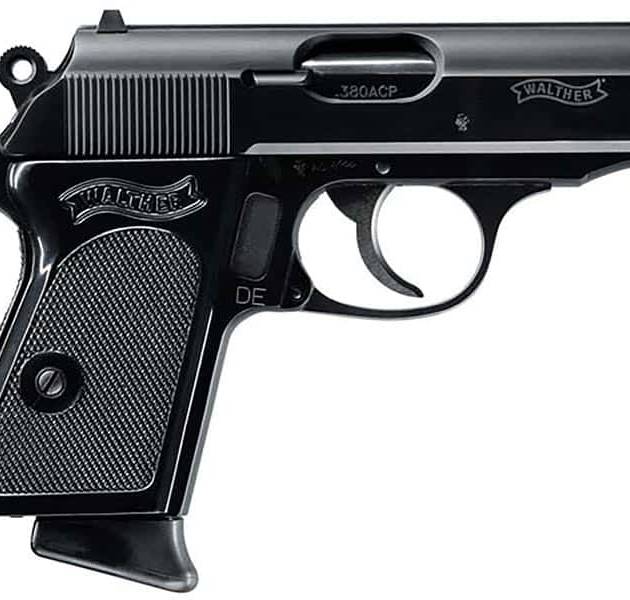 Walther PPK .380 ACP pistol with 3.3-inch barrel and black finish