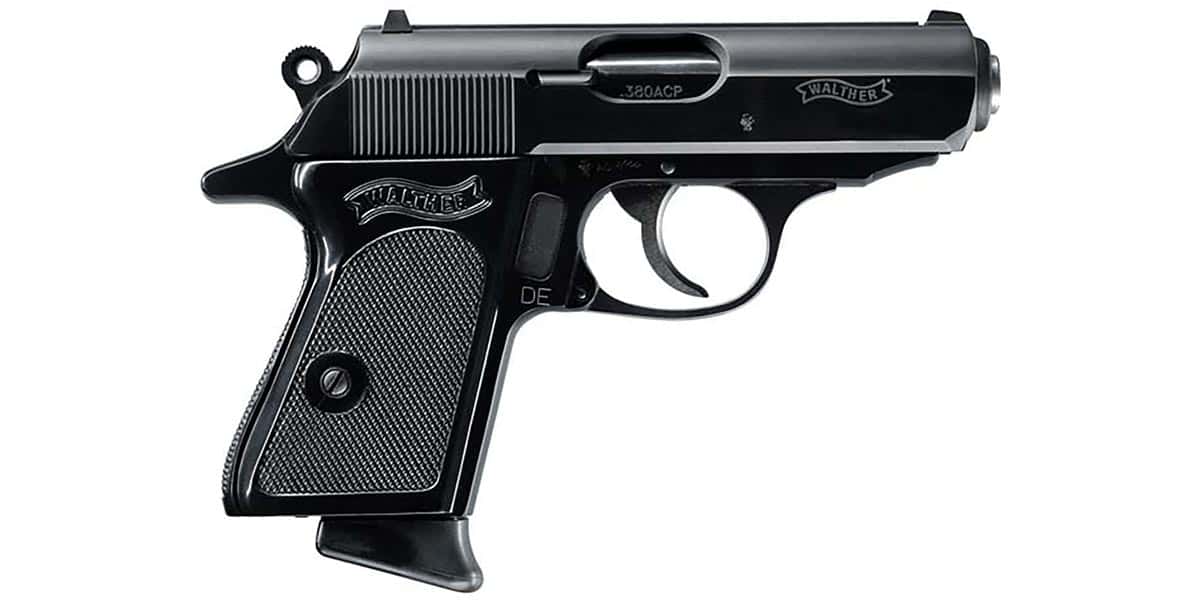 Walther PPK .380 ACP pistol with 3.3-inch barrel and black finish