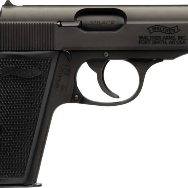 Walther Arms PP .380 ACP black pistol with fixed sights
