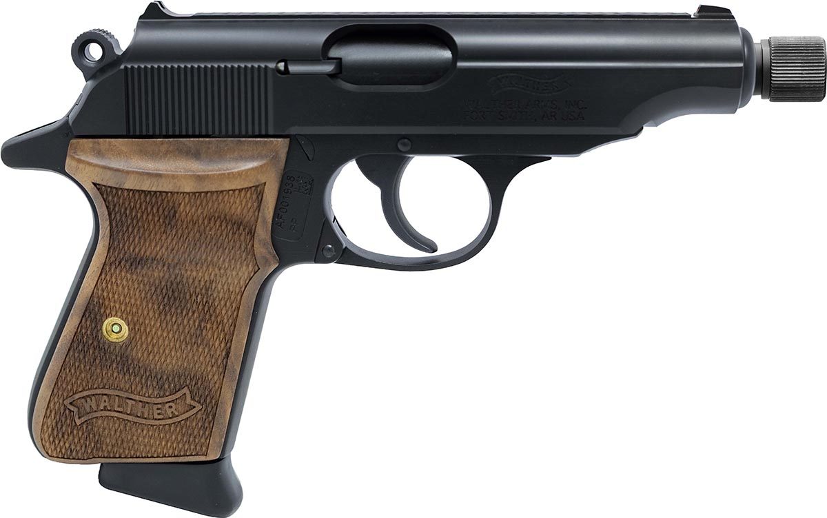 Walther PP .32 ACP 8-round black threaded-barrel pistol