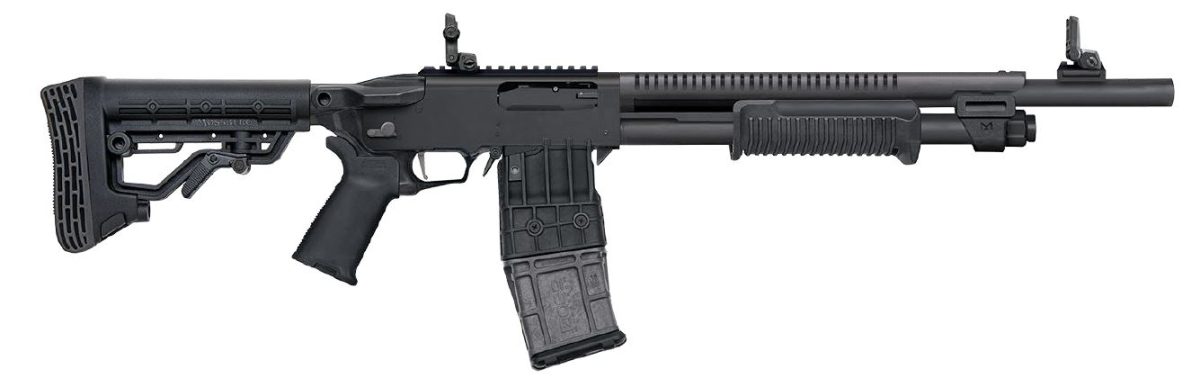 Mossberg 590RM 12 Gauge pump-action shotgun with 18.5-inch barrel