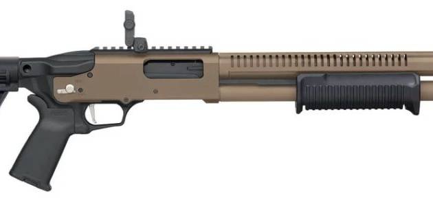 MOSSBERG 590R 12/18.5 6+1 FDE