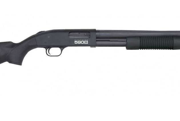 MOSSBERG 590S TACT 12/18.5 9+1 BL/SY OR