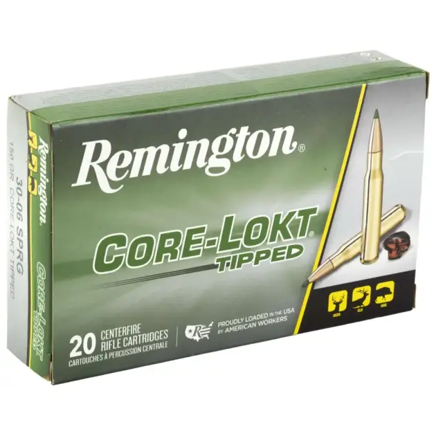 REMINGTON RT3006A 30-06 SPRG 150GR CORE-LOKT TIPPED 20 RD/BX 10 BX/CS