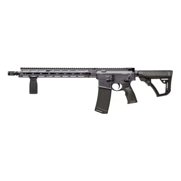 Daniel Defense DDM4 V7 rifle with 16-inch barrel and Cobalt Cerakote finish