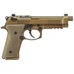 BERETTA M9A4 THREADED 9MM 3-18RD 5.1IN FLAT DARK EARTH