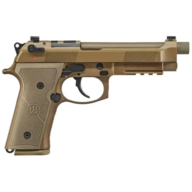 BERETTA M9A4 THREADED 9MM 3-18RD 5.1IN FLAT DARK EARTH