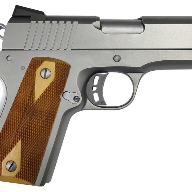Rock Island Armory 56829 Rock Stainless Standard 1911 CS 9mm 3.6" 8+1 Stainless/Wood
