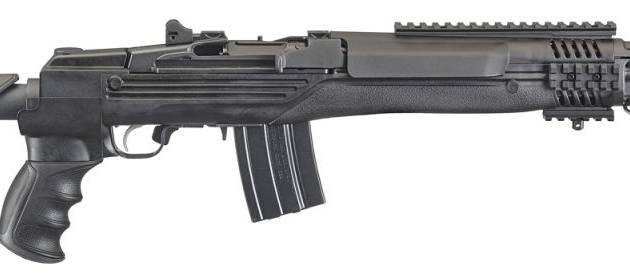 Ruger Mini-14 Tactical rifle with black folding stock and 16.12-inch barrel