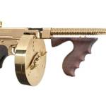 Auto-Ordnance Thompson 1927A-1 Deluxe .45 ACP gold rifle with 16.5-inch barrel