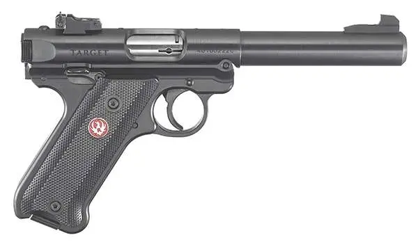 RUGER MRK IV TRGT 22LR 5.5" BLUED BLK GRP ADJ SGHT 10RD