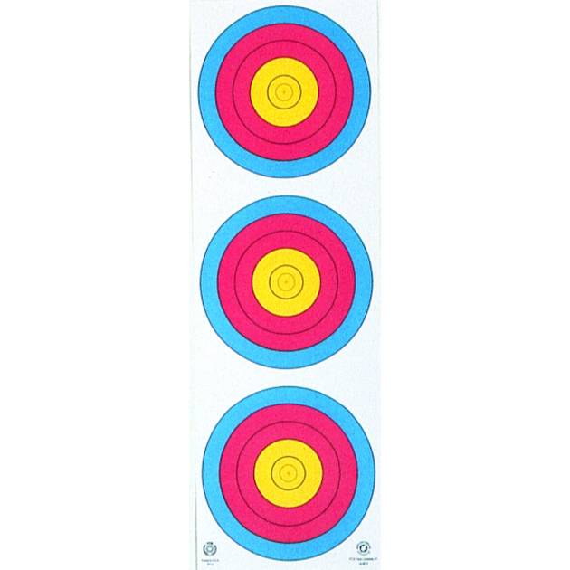 Maple Leaf Target Face 3-Spot Vertical 25 pk.