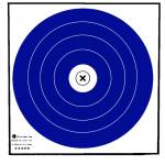 Maple Leaf Target Face NFAA Indoor Blue/White 40 cm. 100 pk.