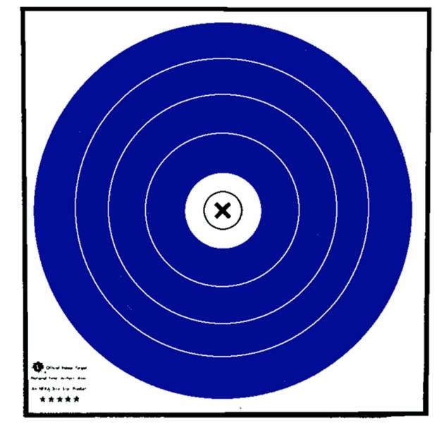 Maple Leaf Target Face NFAA Indoor Blue/White 40 cm. 100 pk.