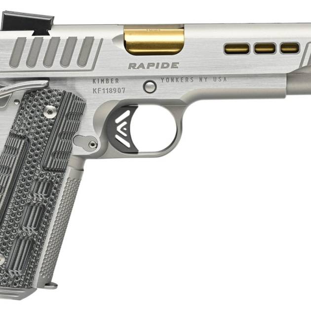 Kimber 1911 Rapide Dawn .45 ACP pistol with 5-inch barrel and G10 grips