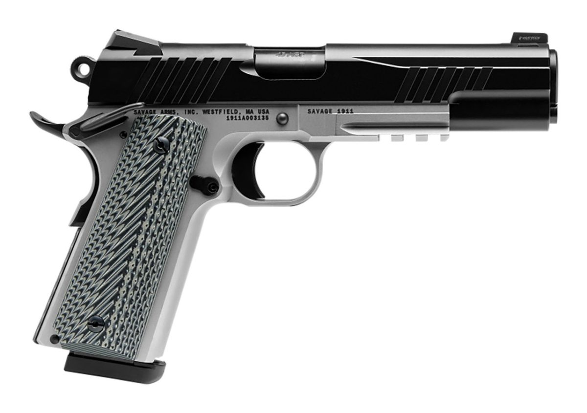 Savage Arms 67207 1911 Gov't 5" .45ACP 8+1 Two-Tone w/ Rail