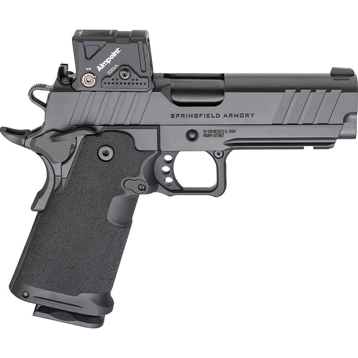 Springfield Armory 1911 DS Prodigy 9mm pistol with 4.25-inch barrel and black finish