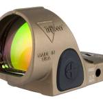 Trijicon SRO 2.5 MOA adjustable LED red dot sight in Coyote Brown